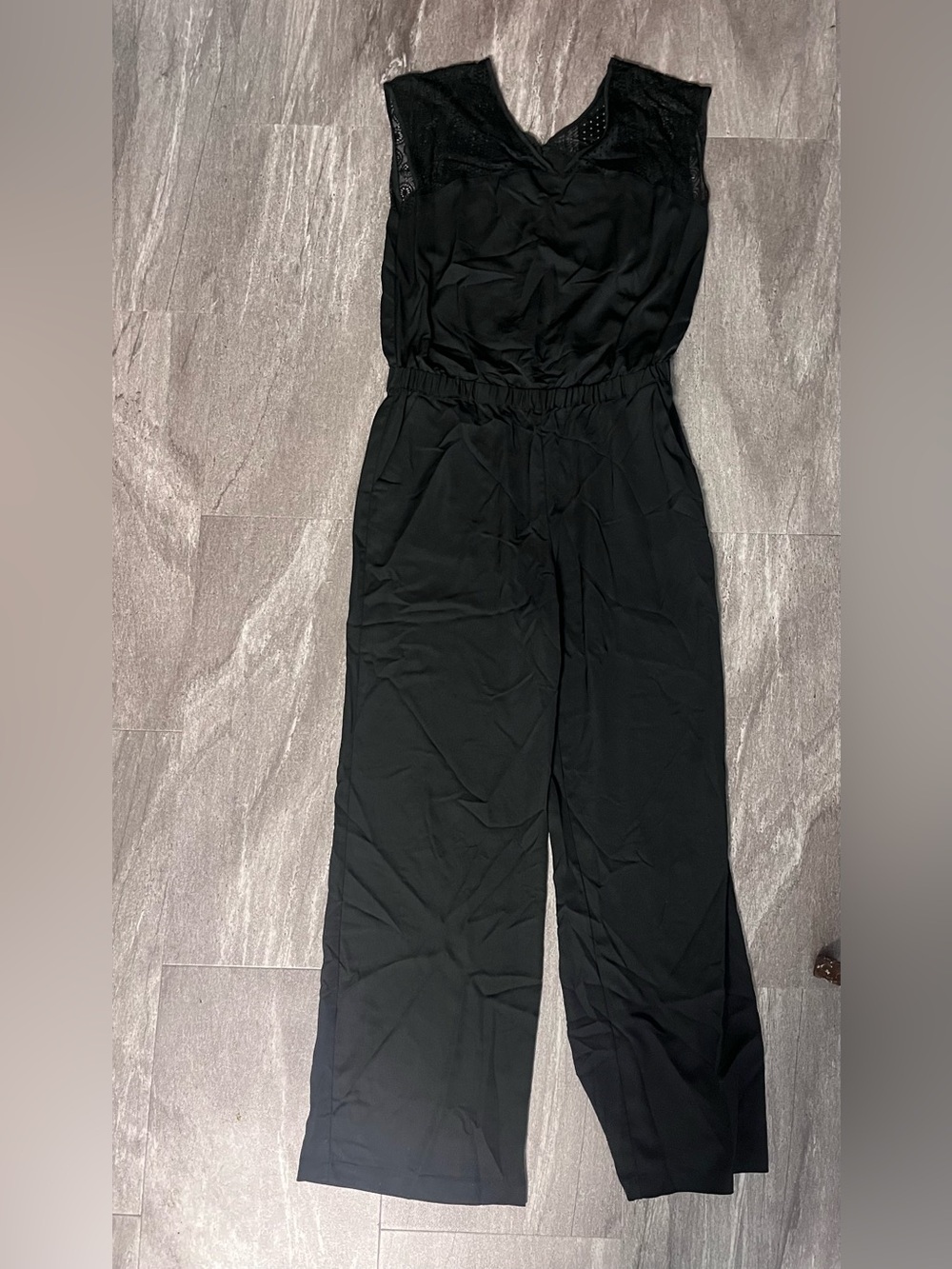 Mossimo Supply Co. Black Sleeveless Wide-Leg Jumpsuit